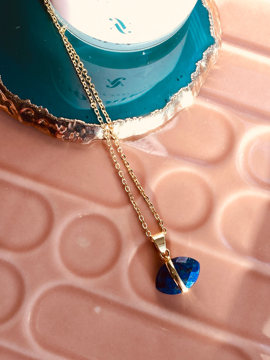 Peitho Crystal Pendant | Lapis