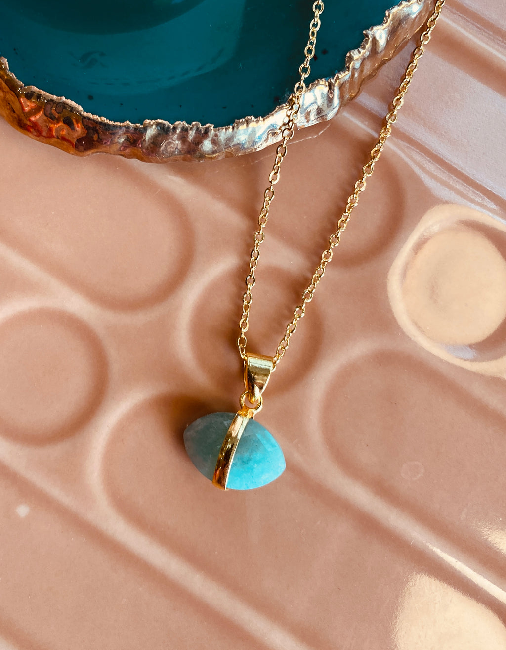 Peitho Crystal Pendant | Amazonite