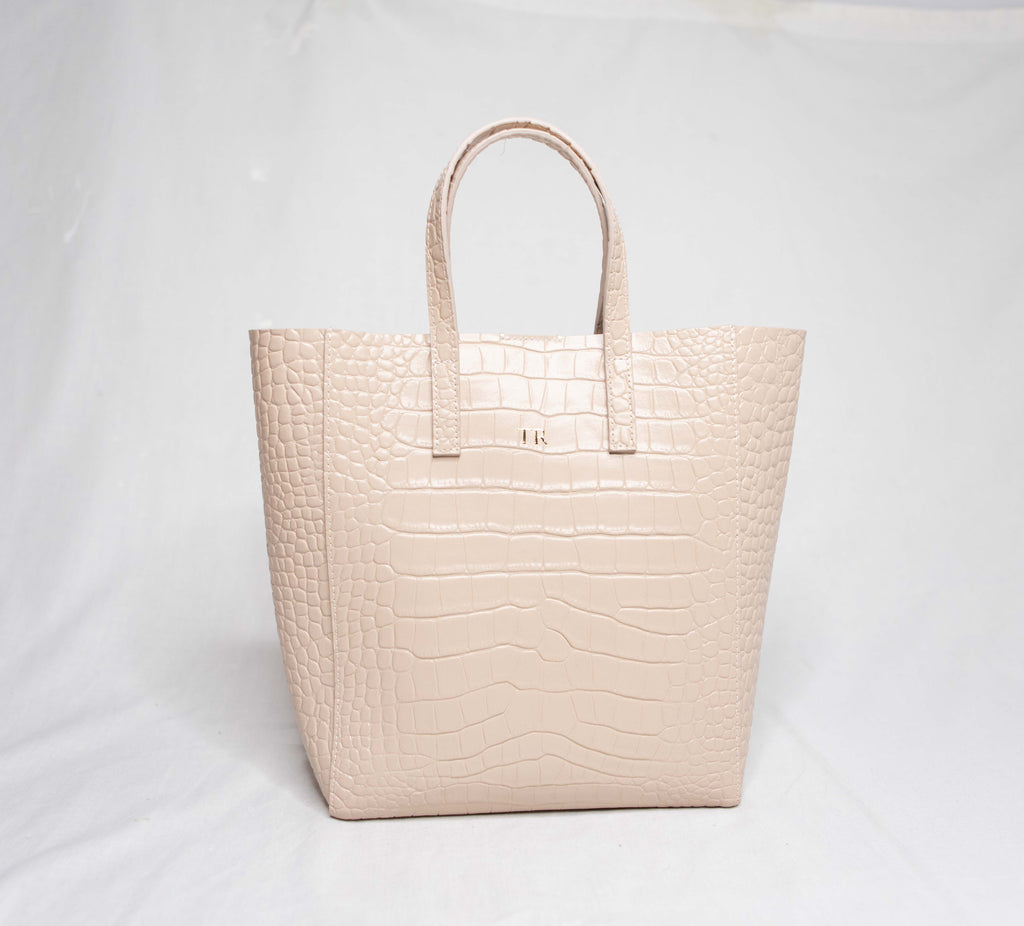 Seoul Shopper Bag | Nude Croc