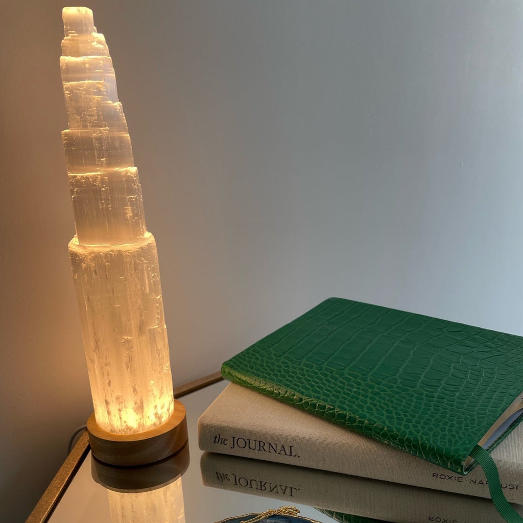 Selenite Crystal Night Light - Warm Edition